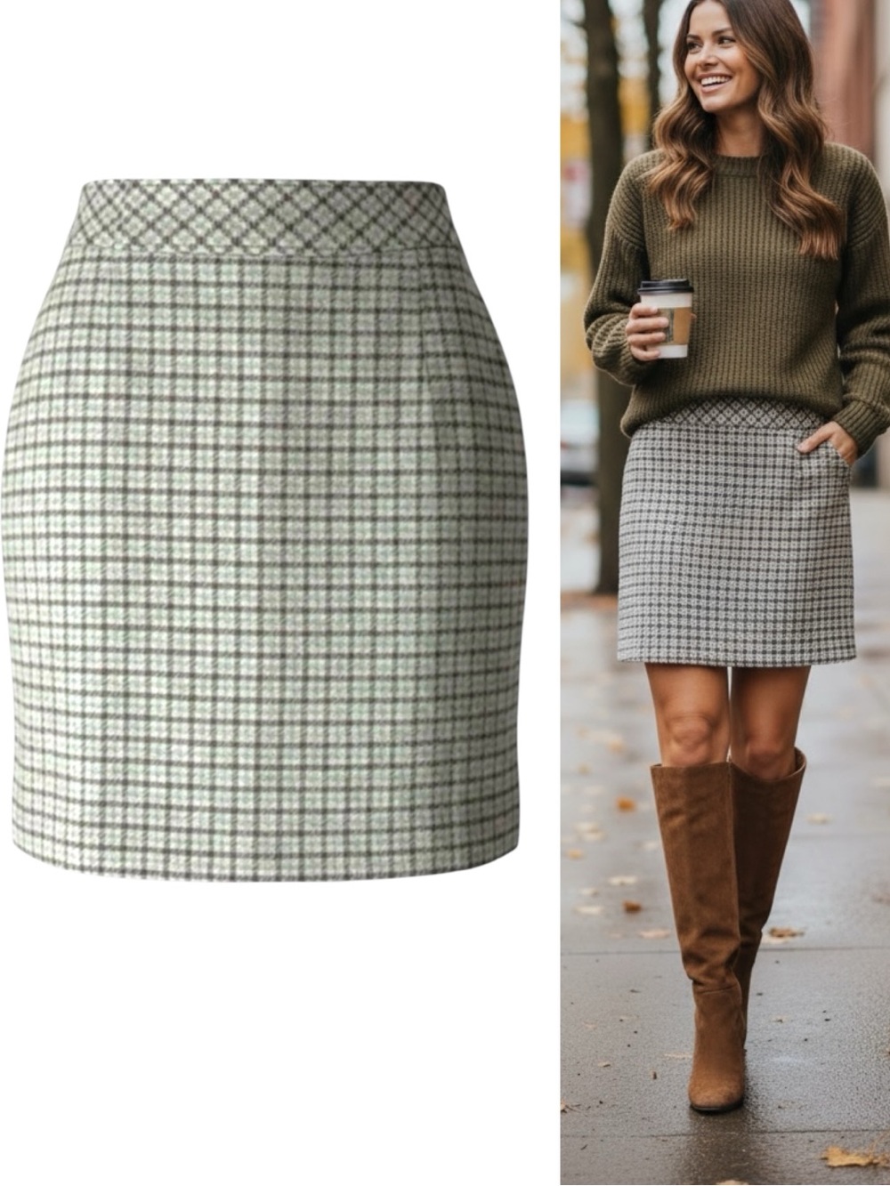 L.L. BEAN Plaid Check Mini Skirt Favorite Fit Preppy Academia Multicolor Size 6P